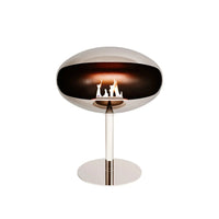 Cocoon Freestanding Ethanol Fireplace - Stainless Steel