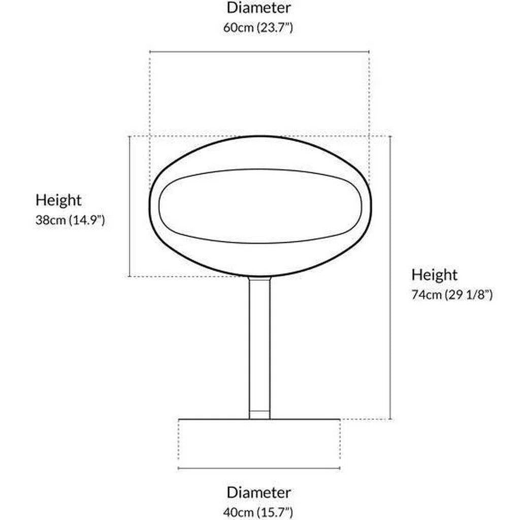 Cocoon Pedestal Standing Ethanol Fireplace - Black Shell w Stainless Steel Stand