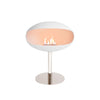 Cocoon Pedestal Standing Ethanol Fireplace - Matt White