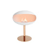 Cocoon Pedestal Standing Ethanol Fireplace - Matt White