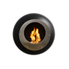Cocoon Vellum Wall Mounted Ethanol Fireplace - Matt Black