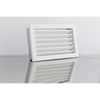 Darco V with Solid Jalousie Vent 32.5cm x 19.5cm - White