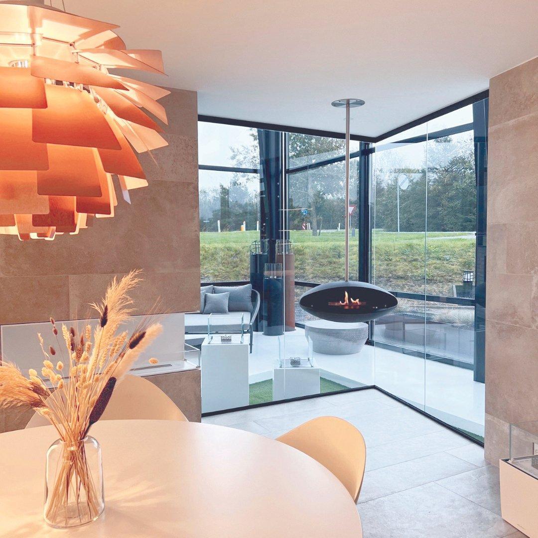 Decoflame Espoo Net Zero Suspended Automatic Ethanol Fireplace
