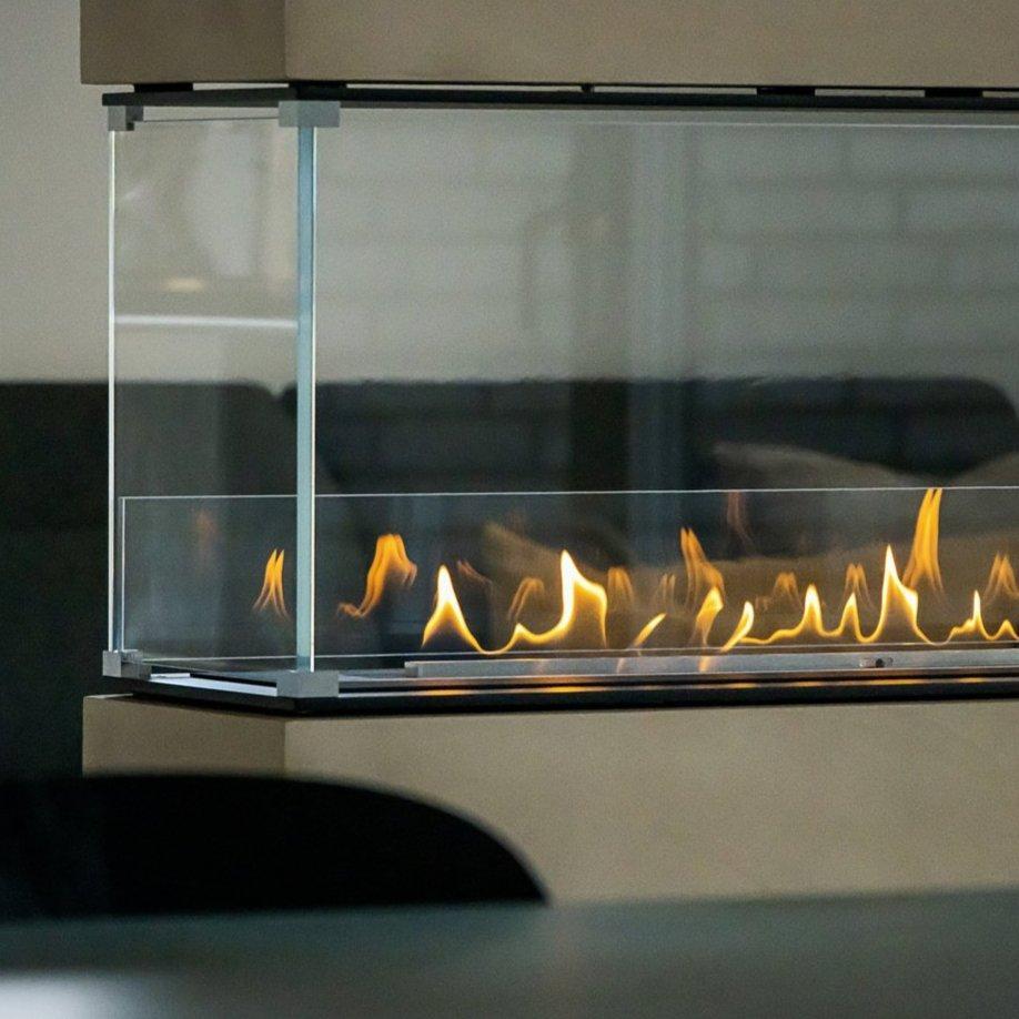 Decoflame Montreal Bay Ethanol Fireplace with Net Zero Burner