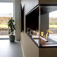 Decoflame Montreal Bay Ethanol Fireplace with Net Zero Burner