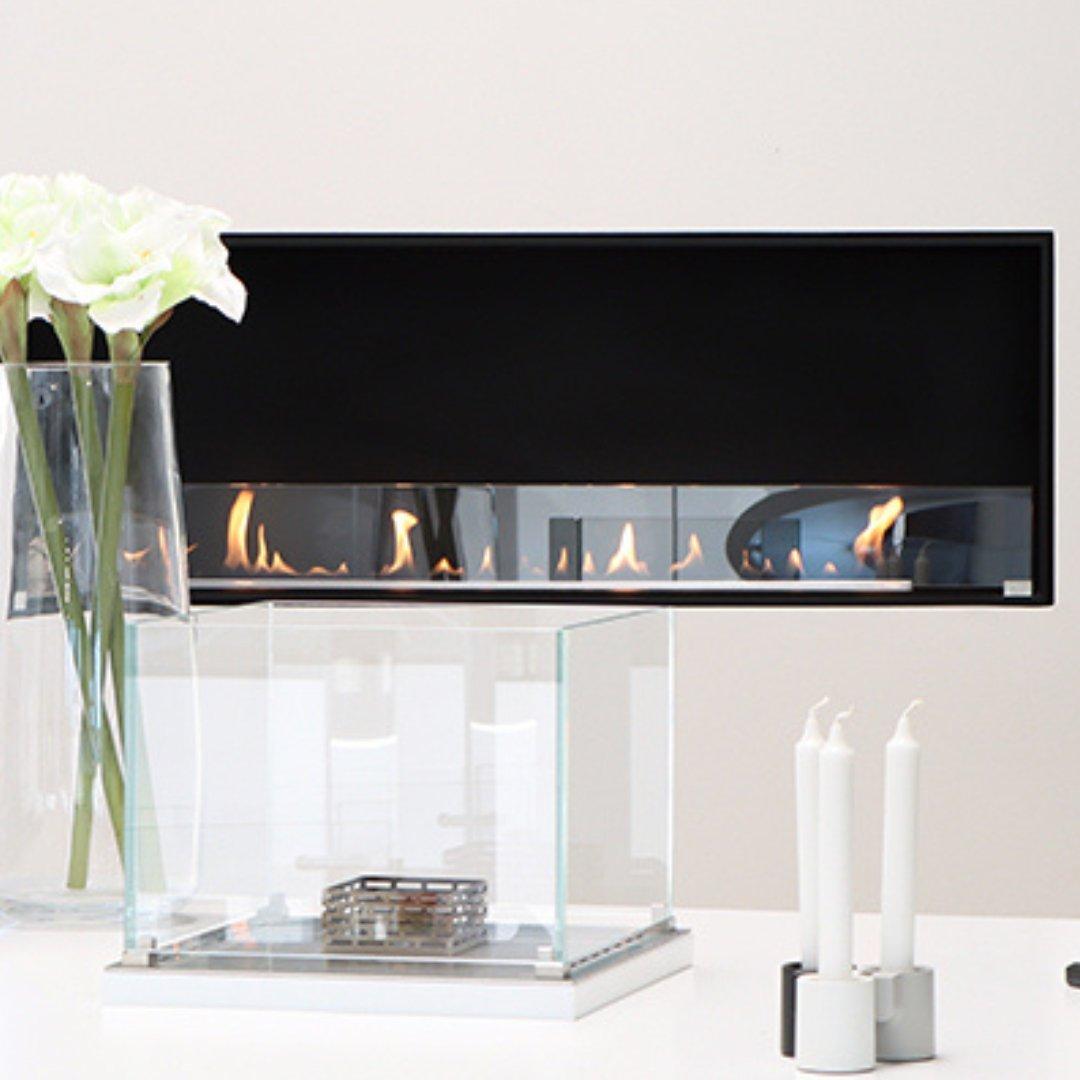 Decoflame Montreal Front Facing Ethanol Fireplace with Net Zero Burner