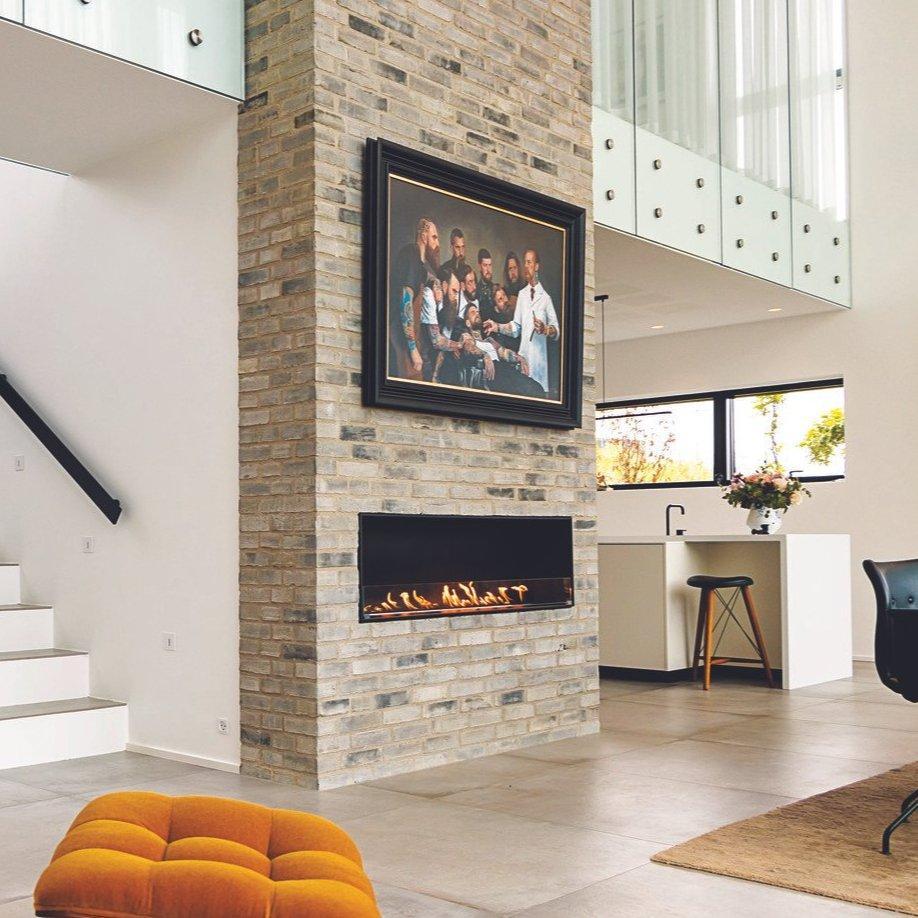 Decoflame Montreal Front Facing Ethanol Fireplace with Net Zero Burner