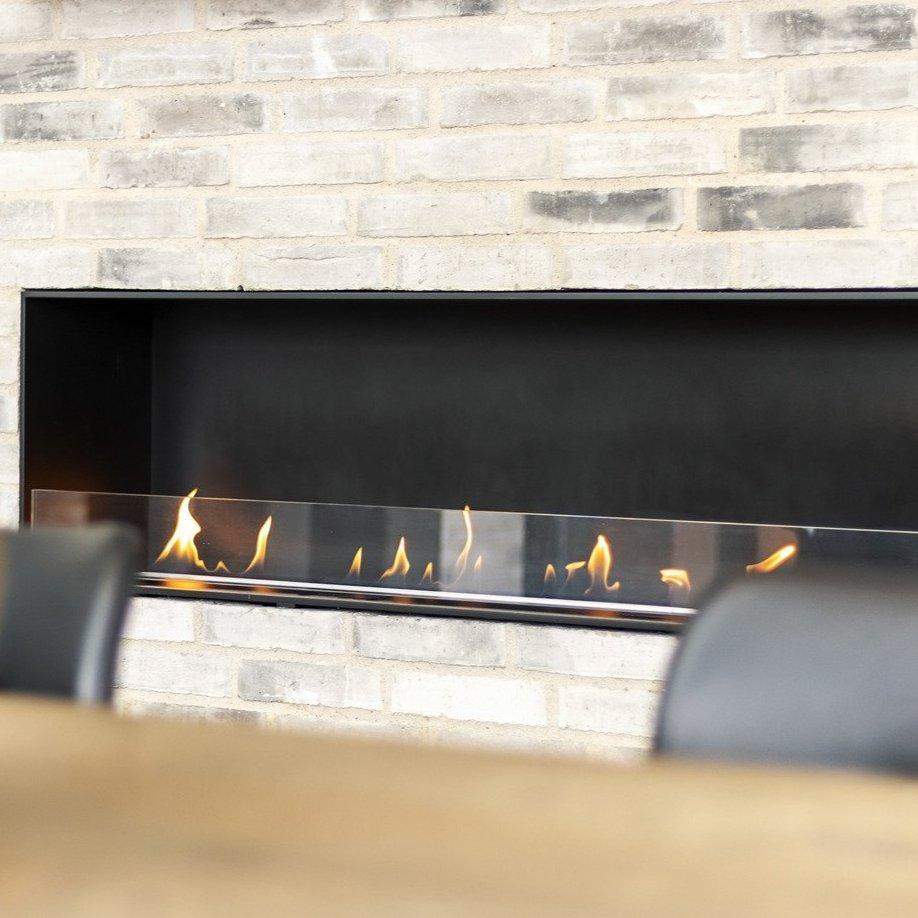 Decoflame Montreal Front Facing Ethanol Fireplace with Net Zero Burner