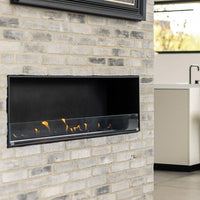Decoflame Montreal Front Facing Ethanol Fireplace with Net Zero Burner