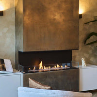 Decoflame Montreal Peninsula Ethanol Fireplace with Net Zero Burner