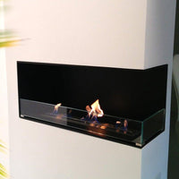 Decoflame Montreal Right Corner Ethanol Fireplace with Net Zero Burner