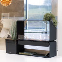 Decoflame Net Zero Austin Freestanding Ethanol Fireplace
