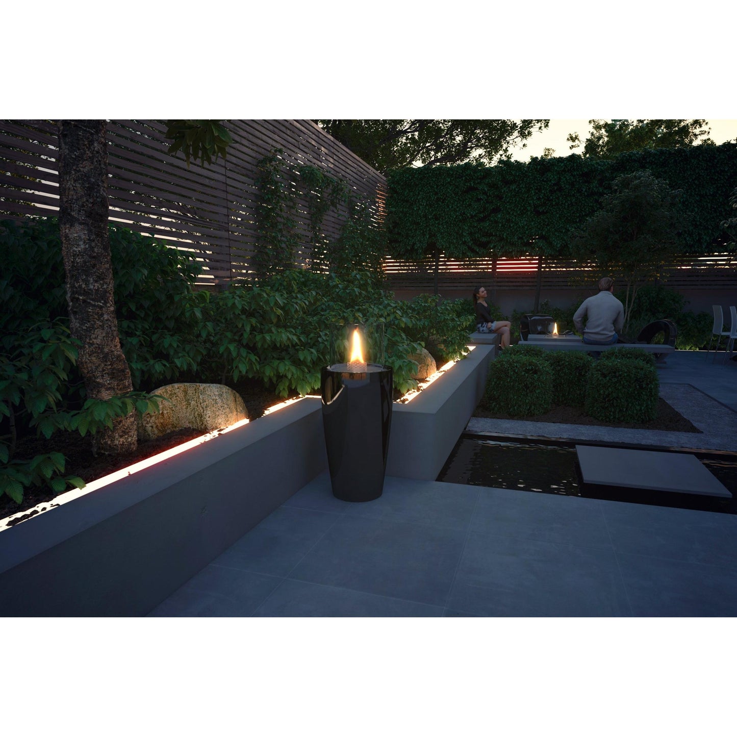 Decoflame Outdoor Net Zero Manual Nice Round Freestanding Ethanol Fireplace