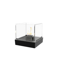Decoflame Outdoor Net Zero Manual Nice Tower Freestanding Black Ethanol Fireplace