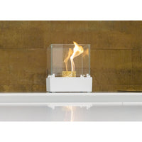 Decoflame Outdoor Net Zero Manual Nice Tower Freestanding White Ethanol Fireplace