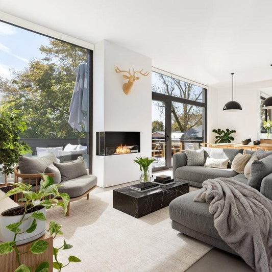Ecosmart Flex Left Corner Ethanol Fireplace