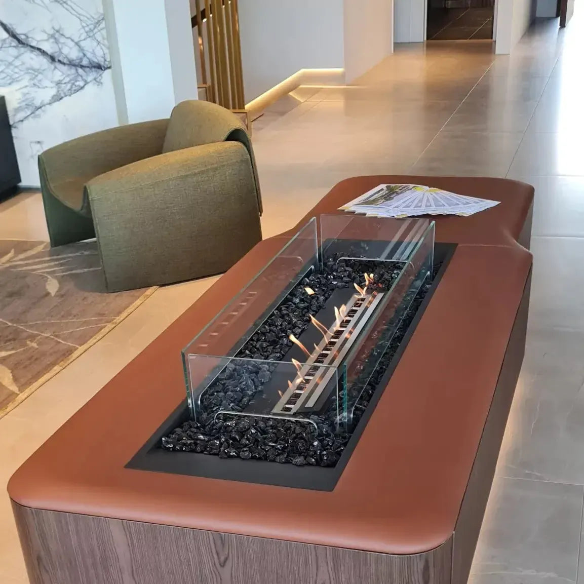 Ecosmart Linear 65 Ethanol Fire Pit Kit