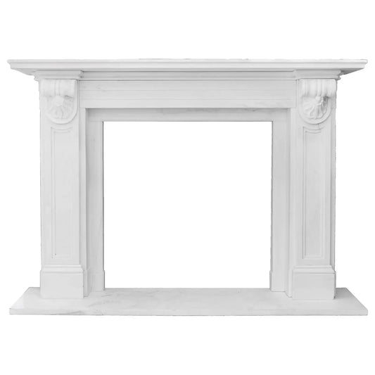 Elizabeth Marble Mantle White