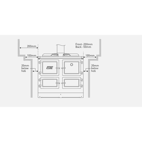 Esse 1000W Wood Cooker