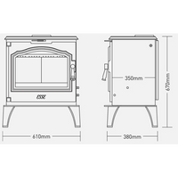 Esse 700 Wood Fireplace With Outside Air