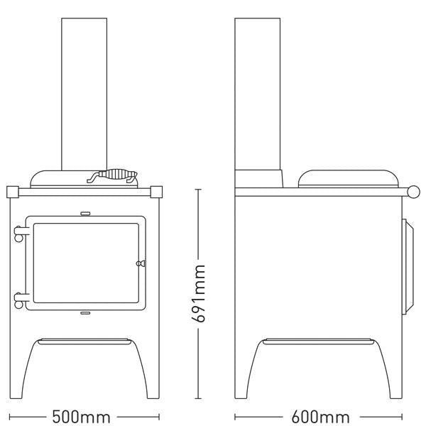 Esse Warmheart Deluxe Wood Cooker