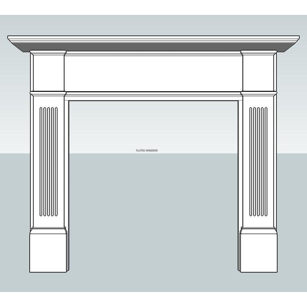 Fluted Windsor Mdf Mantle