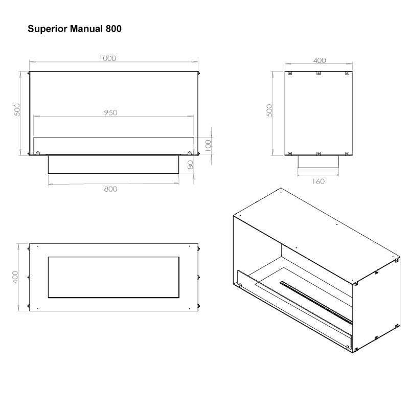 Foco One 1000 Ethanol Fireplace