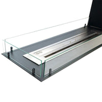 Foco Room Divider 1200 Triple Sided Ethanol Fireplace
