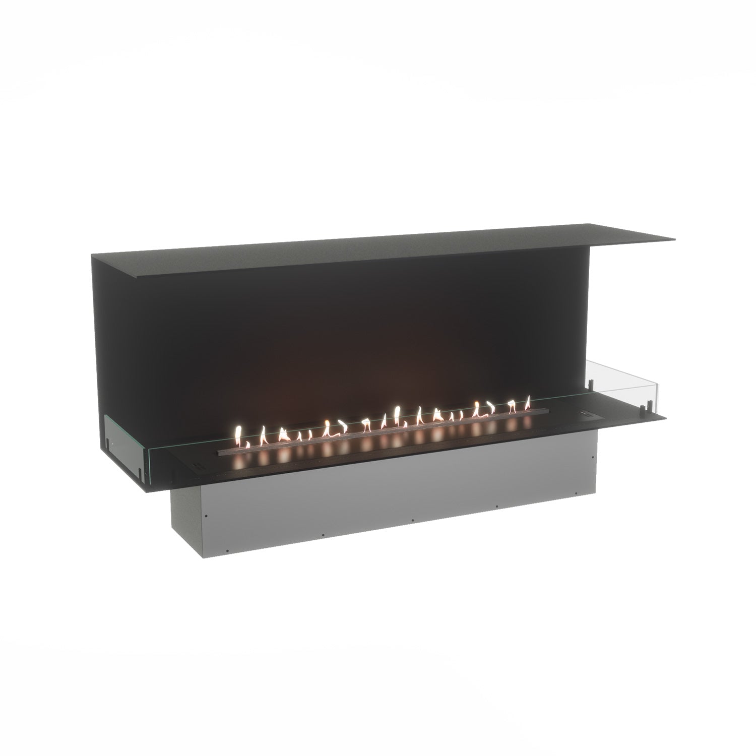 Foco Three 1500 Triple Sided Ethanol Fireplace (Made to Order)