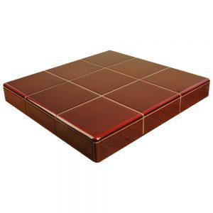 H & E Smith 152x76x9mm (6x3") Burgundy - Fireplace Tile