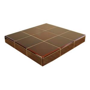 H & E Smith 152x76x9mm (6x3") Teapot Brown - Fireplace Tile