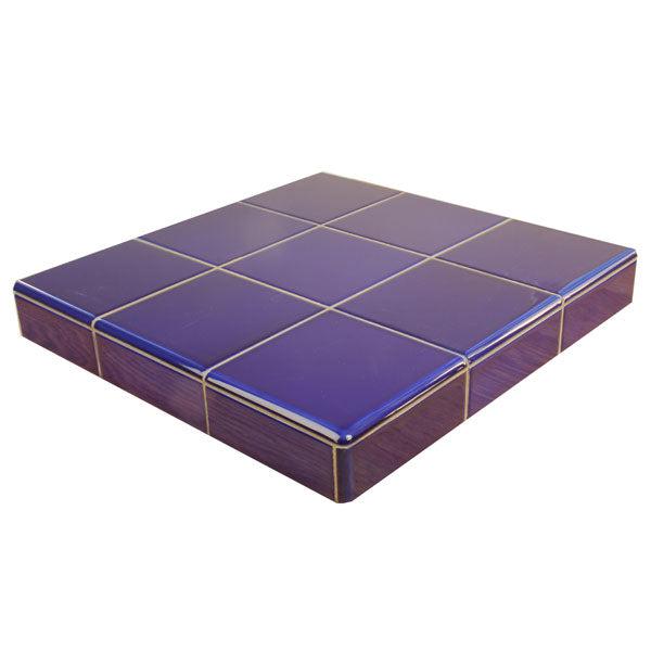 H & E Smith 152x76x9mm (6x3") Victoria Blue - Fireplace Tile