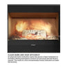 Hergom Glance L Freestanding Wood Fireplace w Legs