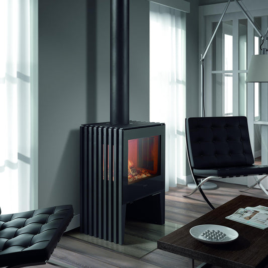 Hergom Glance MV Freestanding Wood Fireplace