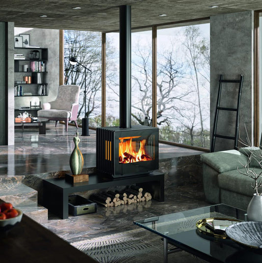 Hergom Glance Wood Fireplace (Suits Bench Mounting)