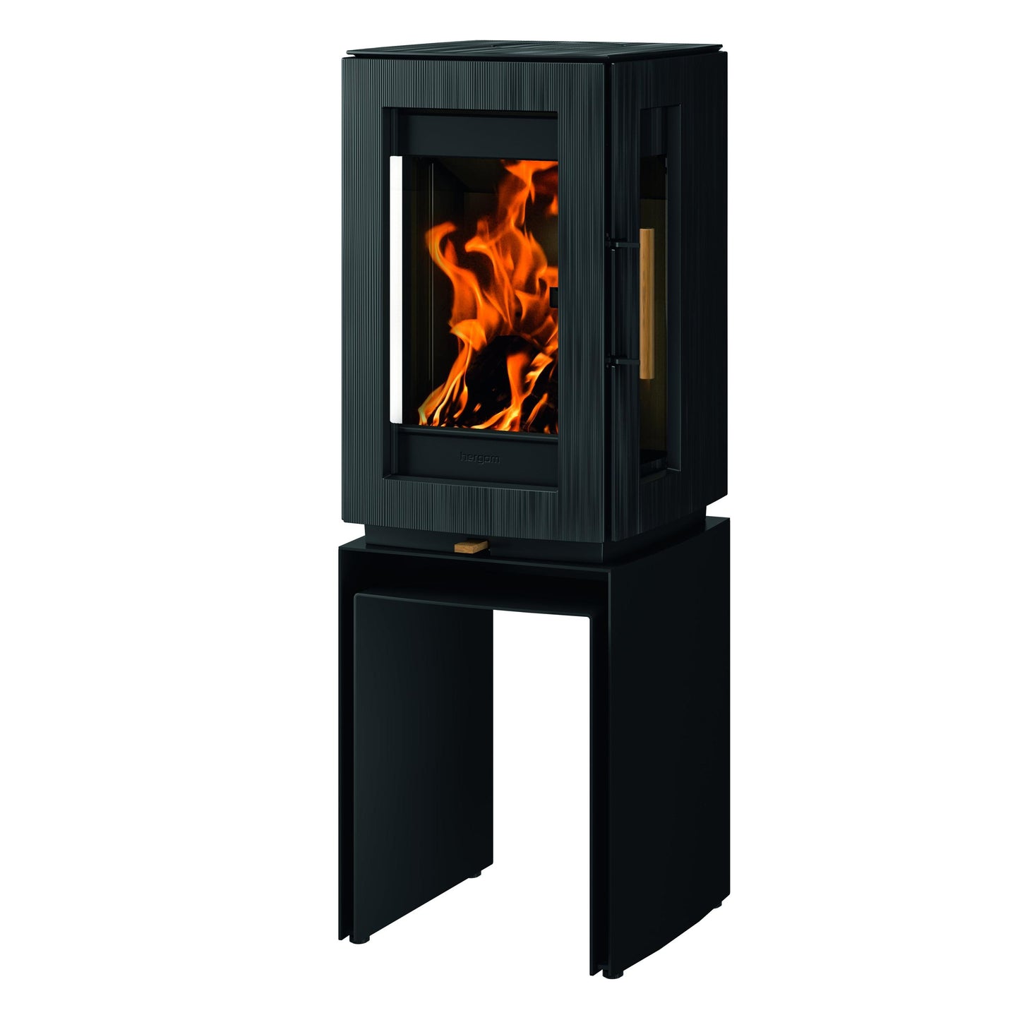 Hergom Glow With Legs Freestanding Wood Fireplace
