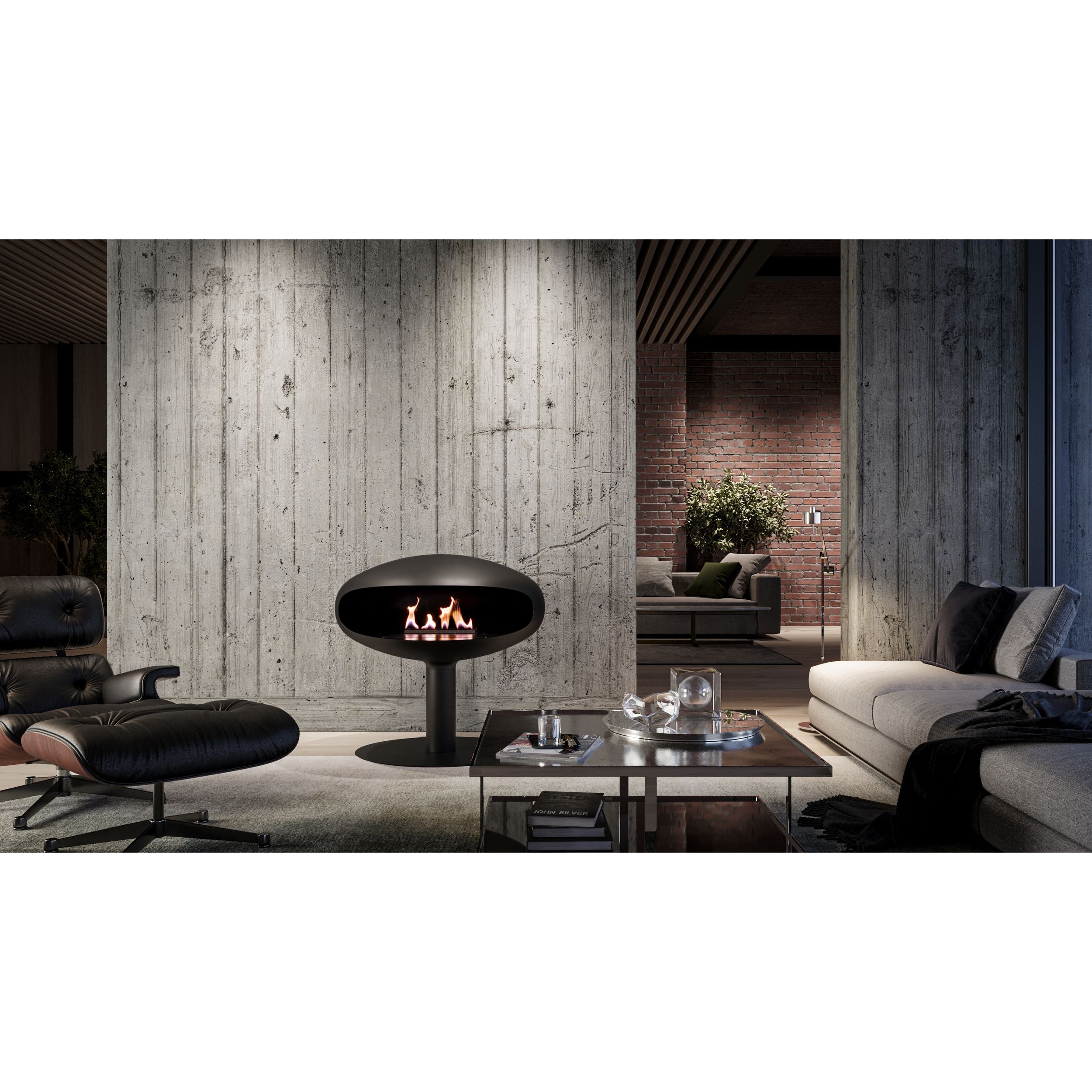 Iconic 900 Freestanding Ethanol Fireplace