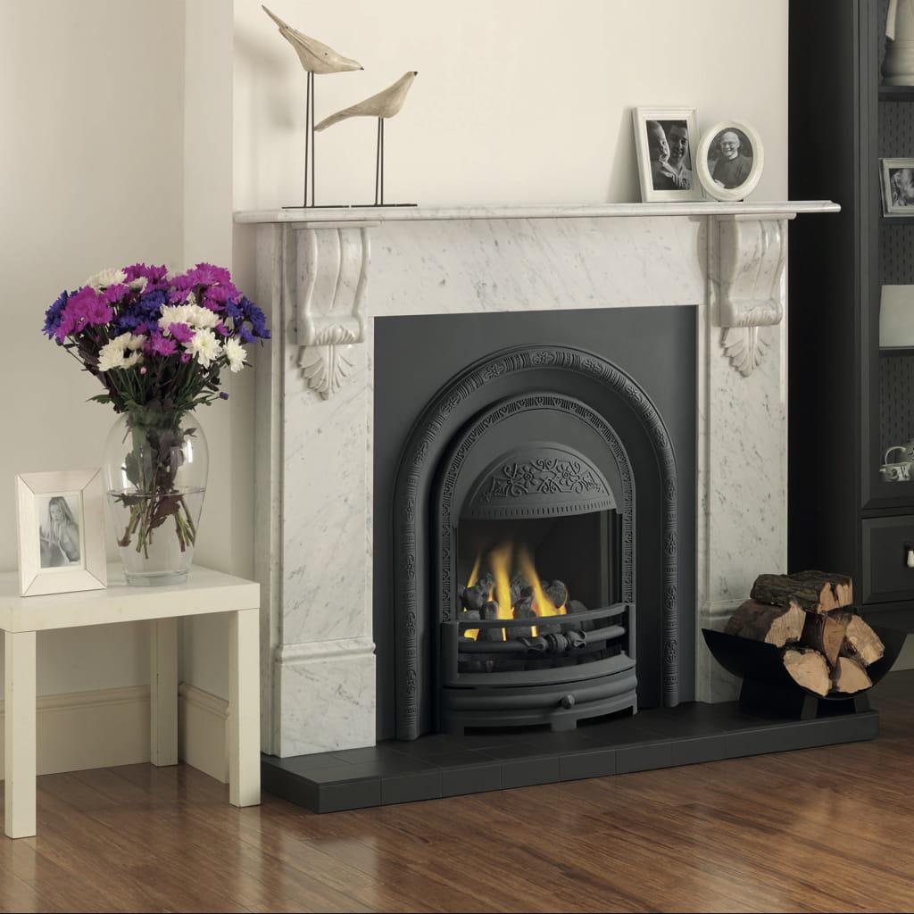 Integra Ilektro 2kW Ashbourne Insert w Deep Fascia, Coals or Logs