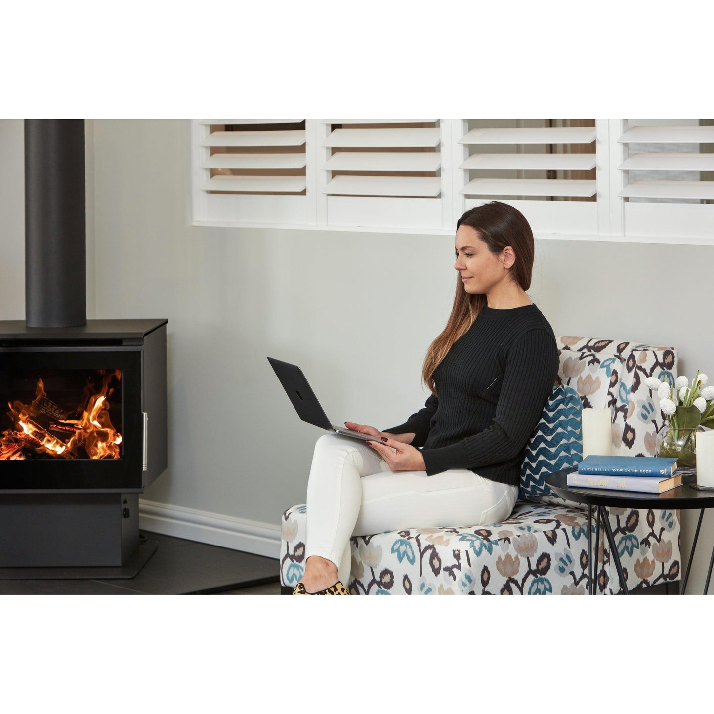 Jindara Tilga Freestanding Wood Fireplace