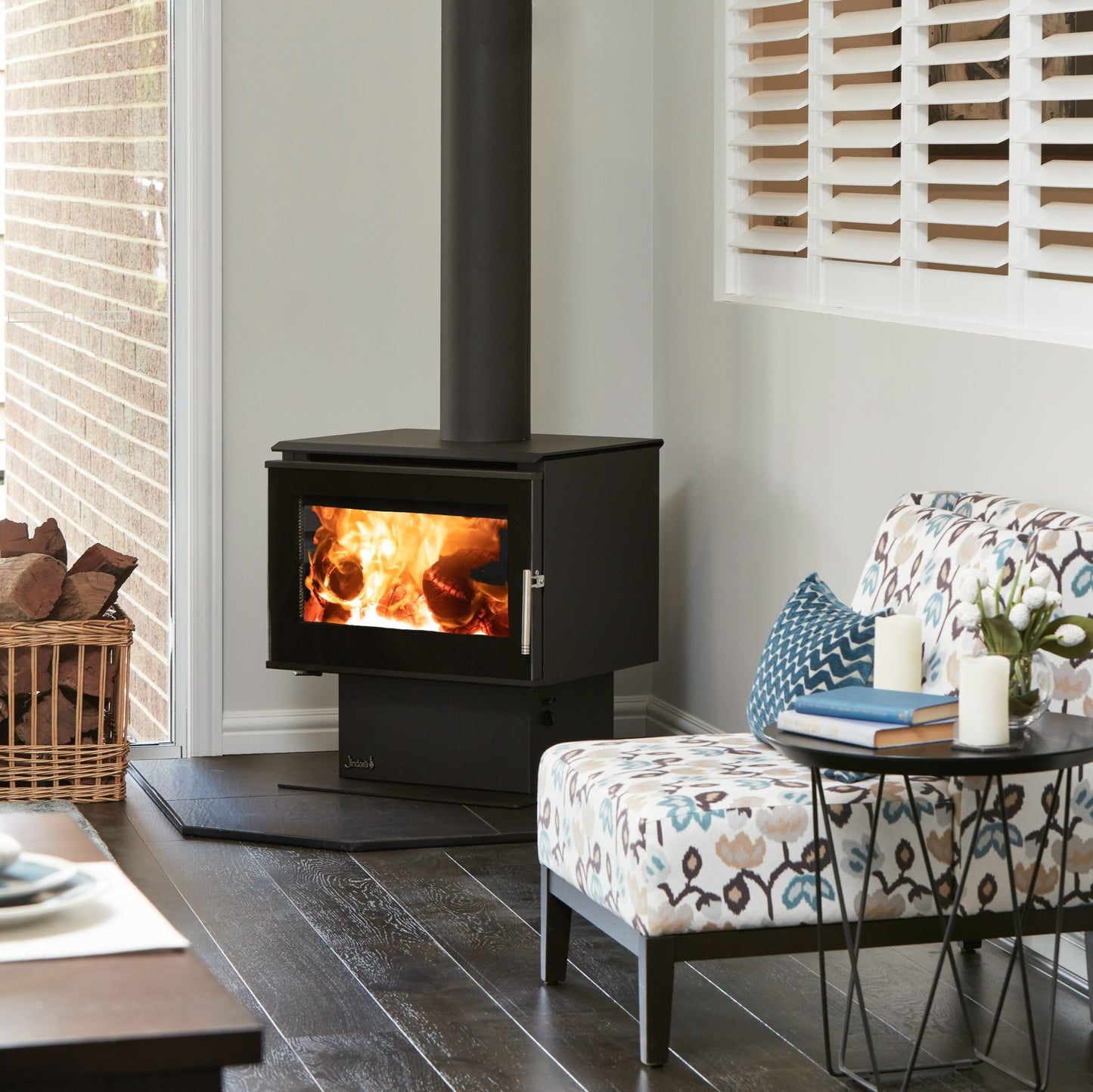 Jindara Tilga Freestanding Wood Fireplace