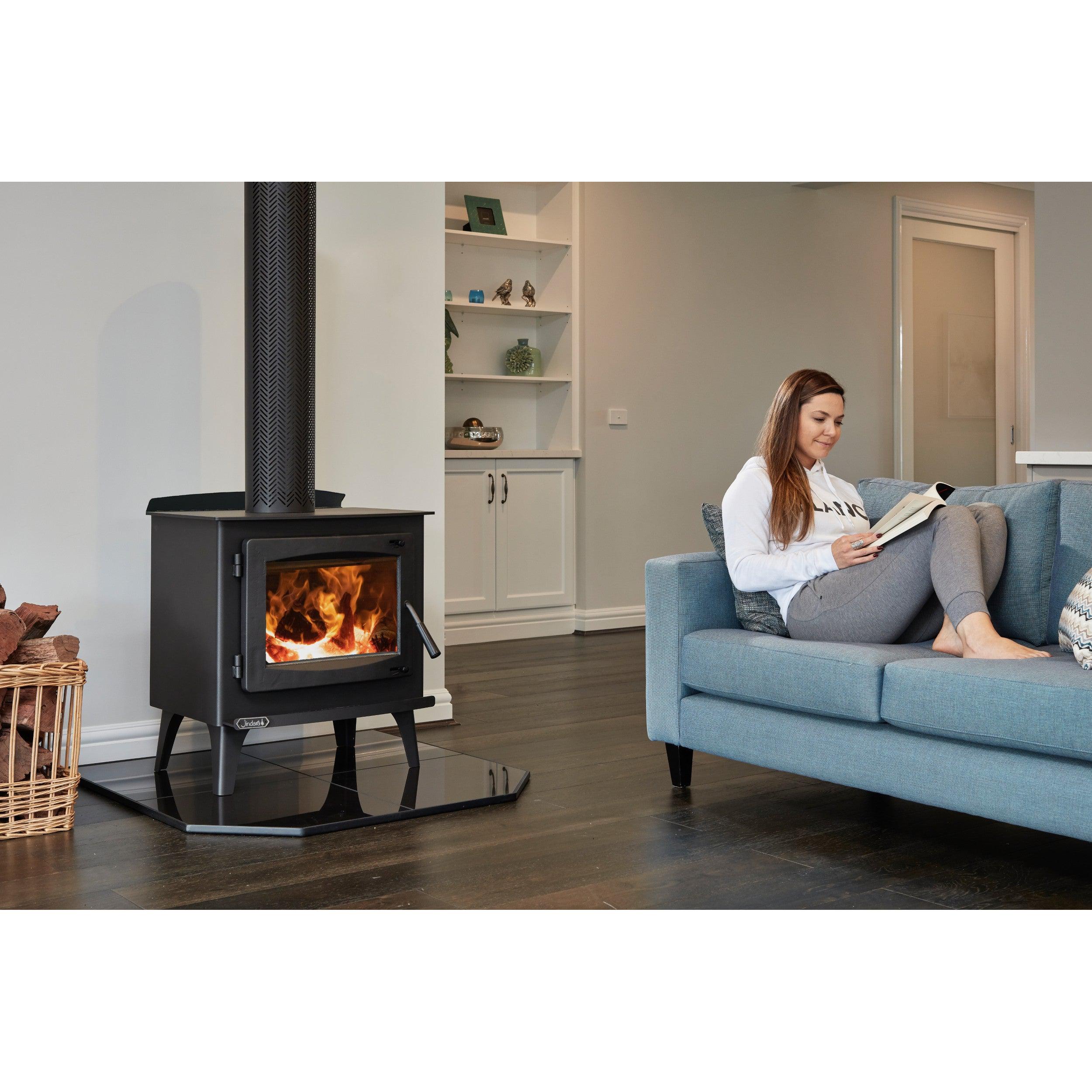 Jindara Townsend Freestanding Wood Fireplace