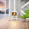Jotul F305 R White Enamel Wood Fireplace