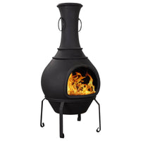 Argon Cast Iron Chiminea - Black