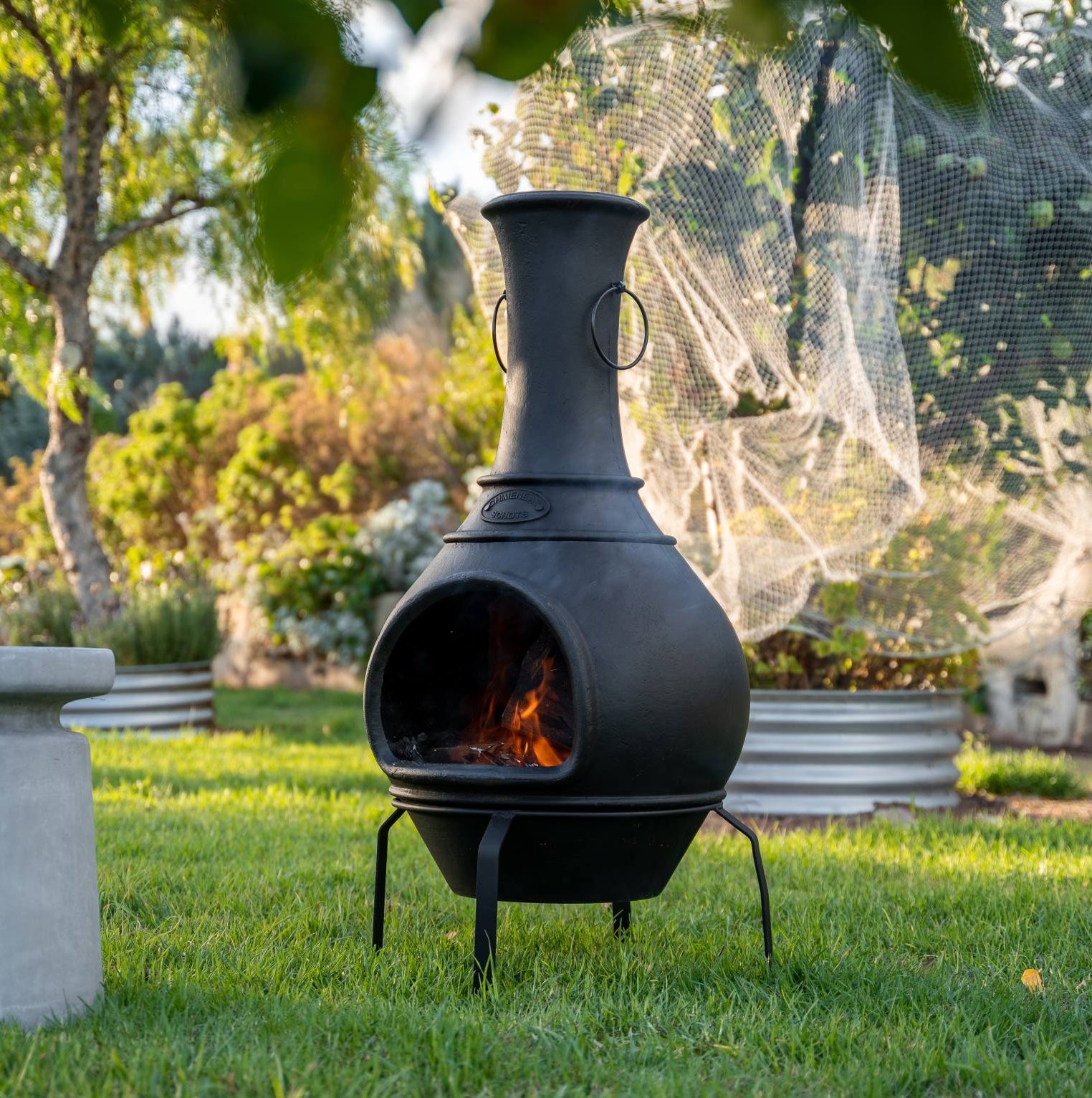 Argon Cast Iron Chiminea - Black