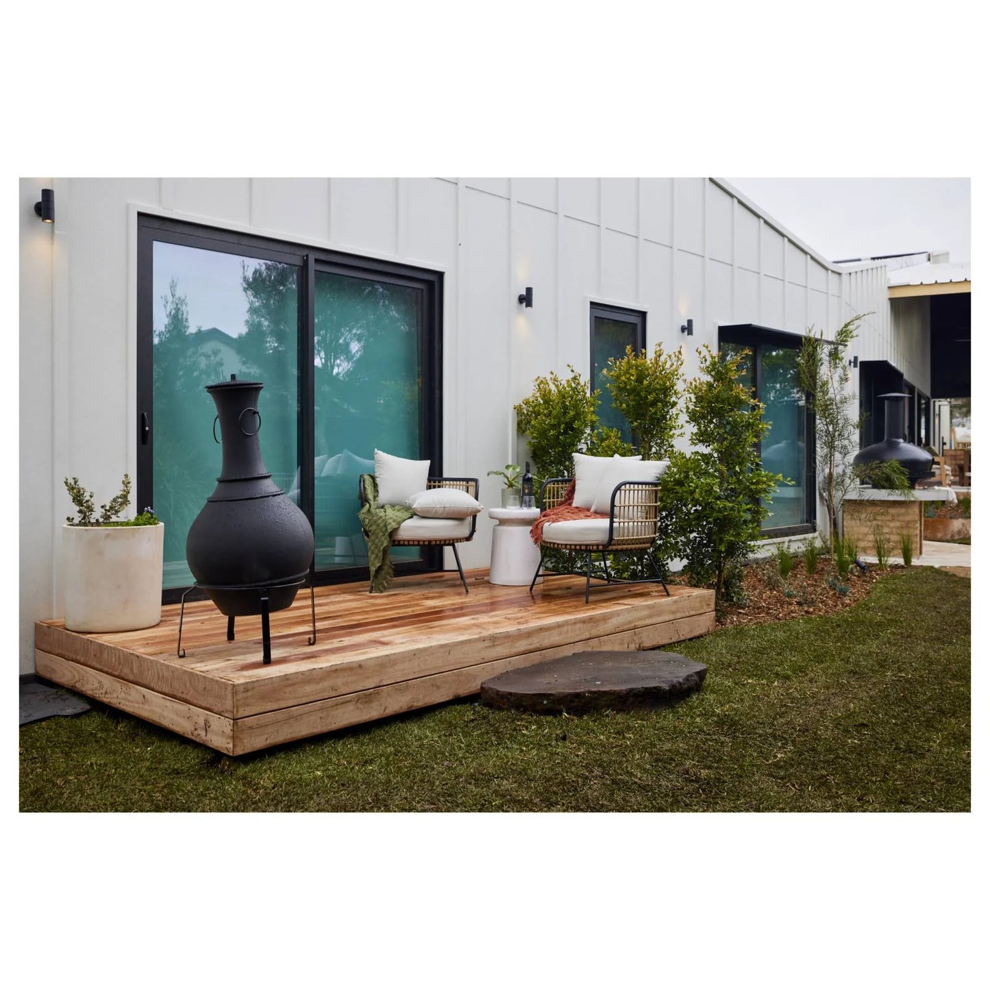 Argon Cast Iron Chiminea - Black