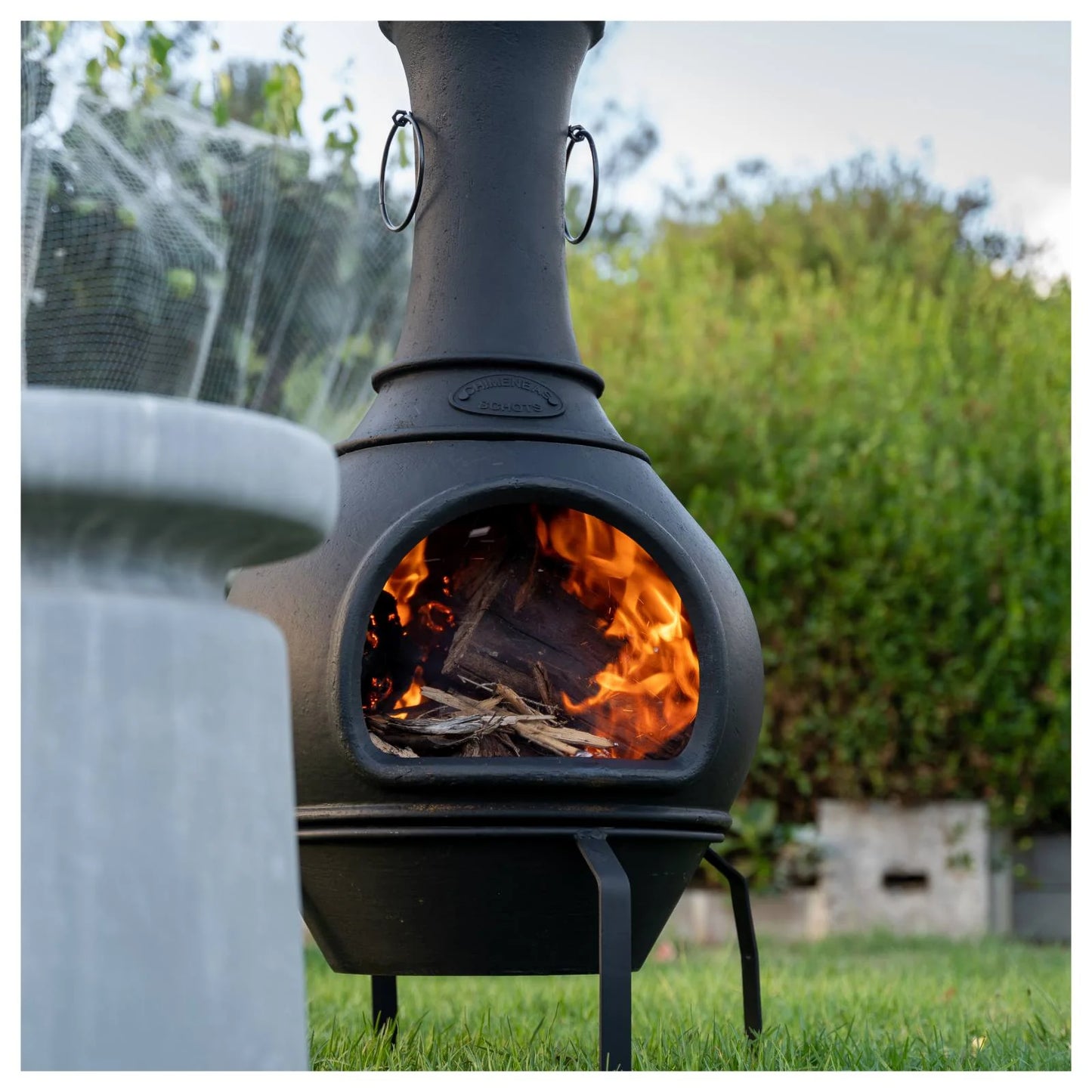Argon Cast Iron Chiminea - Black