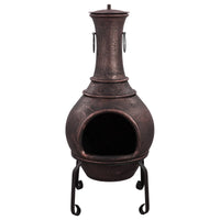 Argon Cast Iron Chiminea - Antique Copper