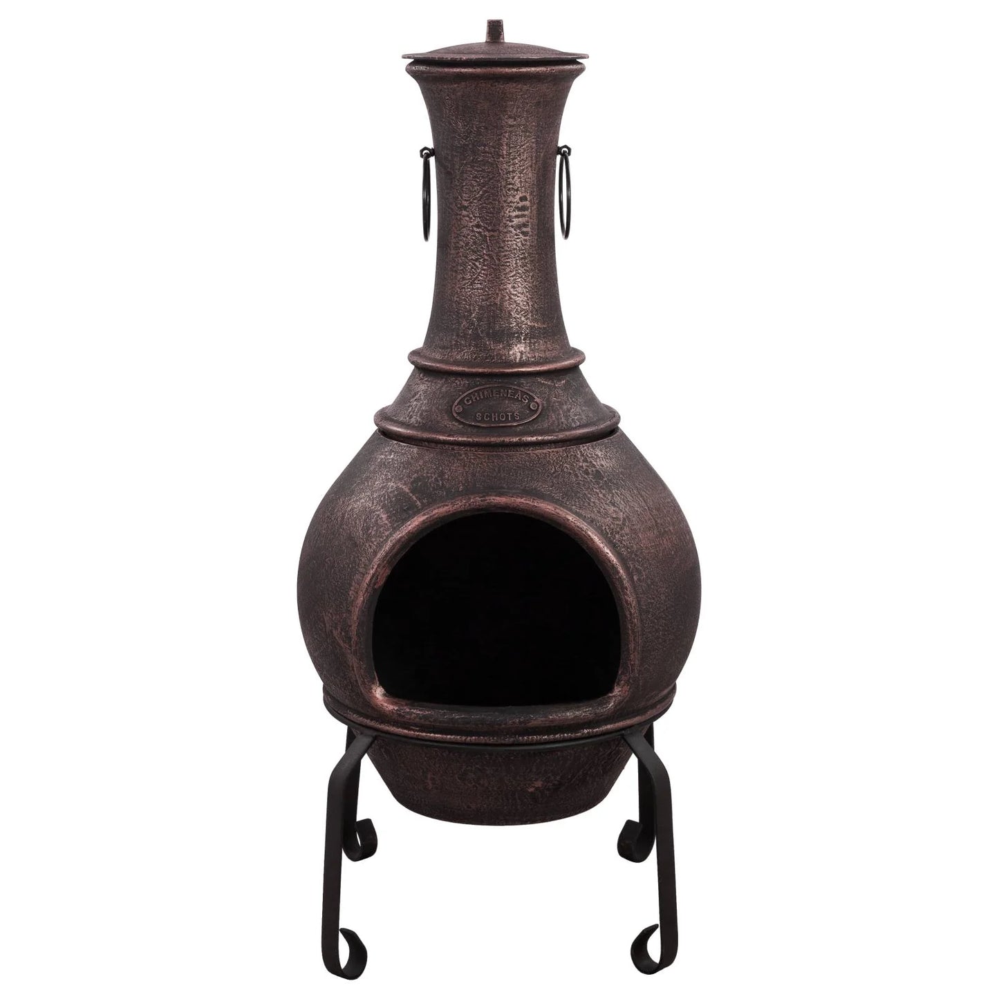 Argon Cast Iron Chiminea - Antique Copper