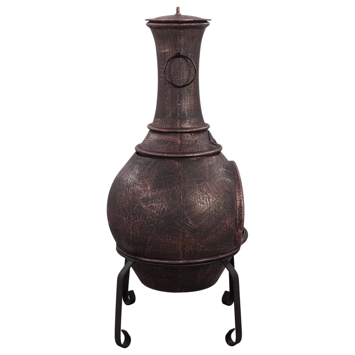 Argon Cast Iron Chiminea - Antique Copper