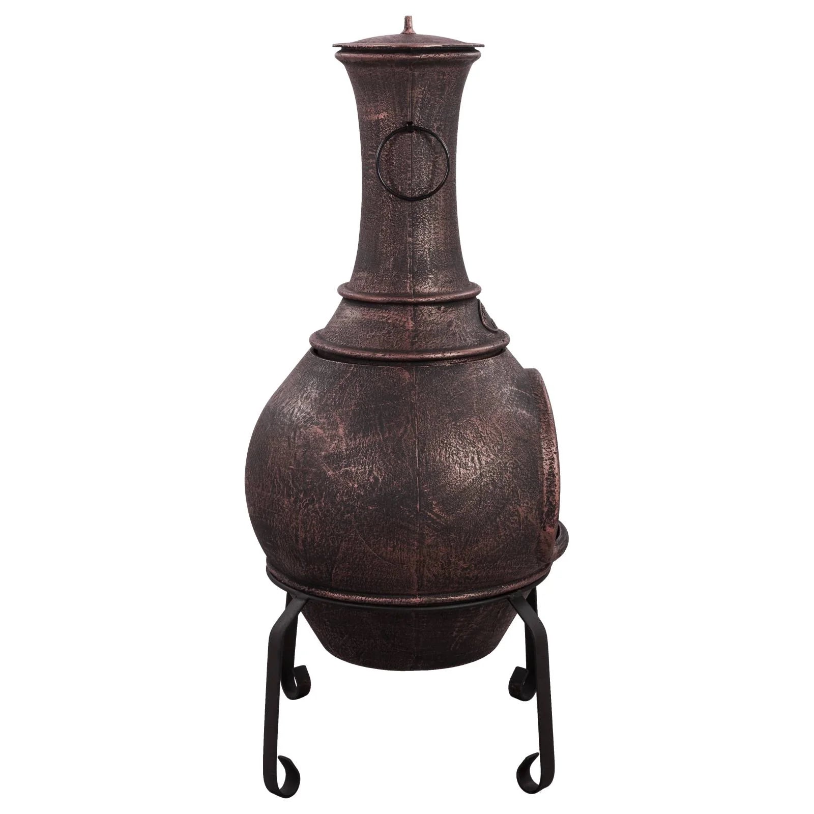 Argon Cast Iron Chiminea - Antique Copper